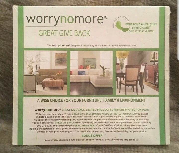 WorryNoMore Furniture Cleaning Protection Kit Microfiber Leather Wood Polish New