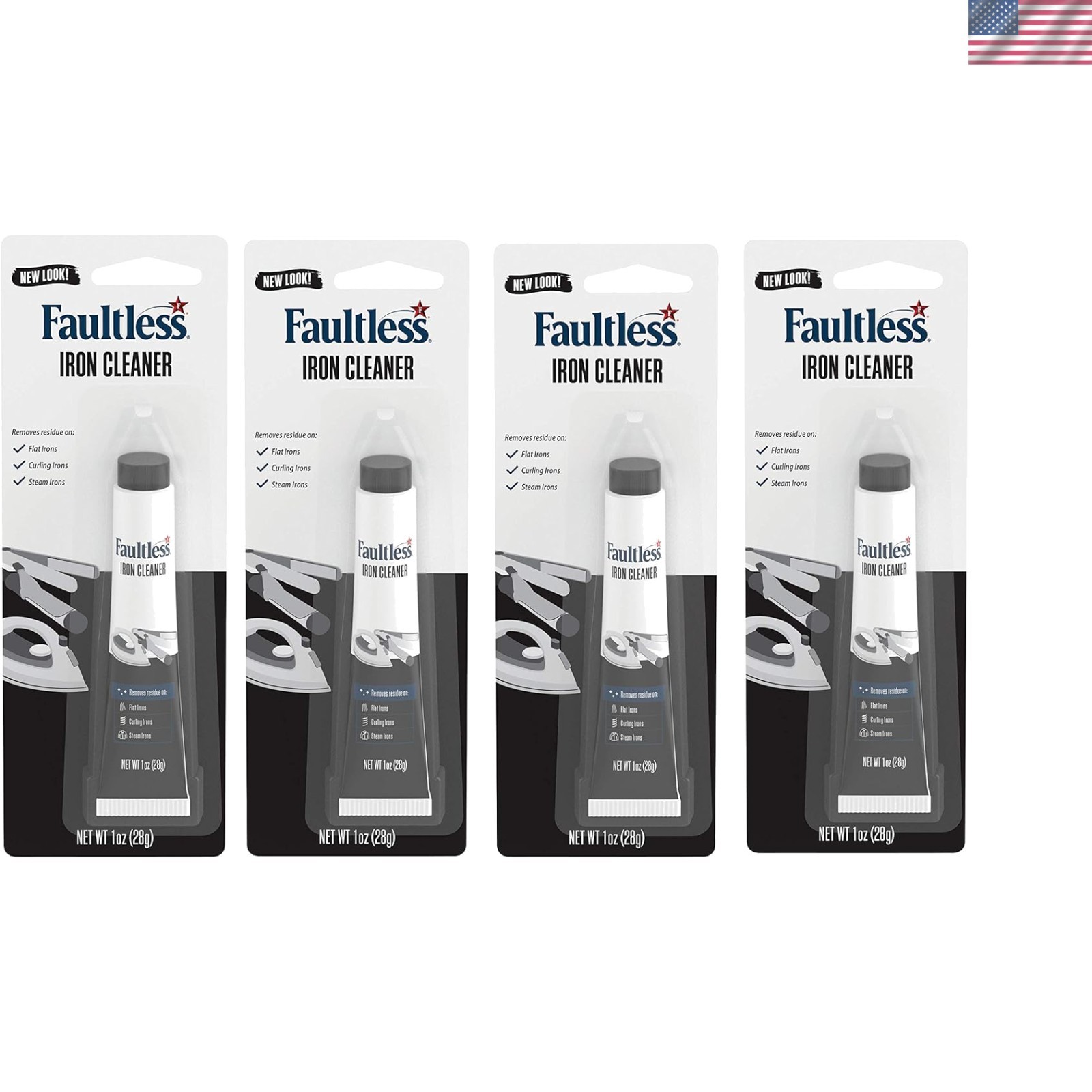 Quick Action Non-Toxic Iron Cleaner – 4 Pack for Strong Fabric & Starch Removal