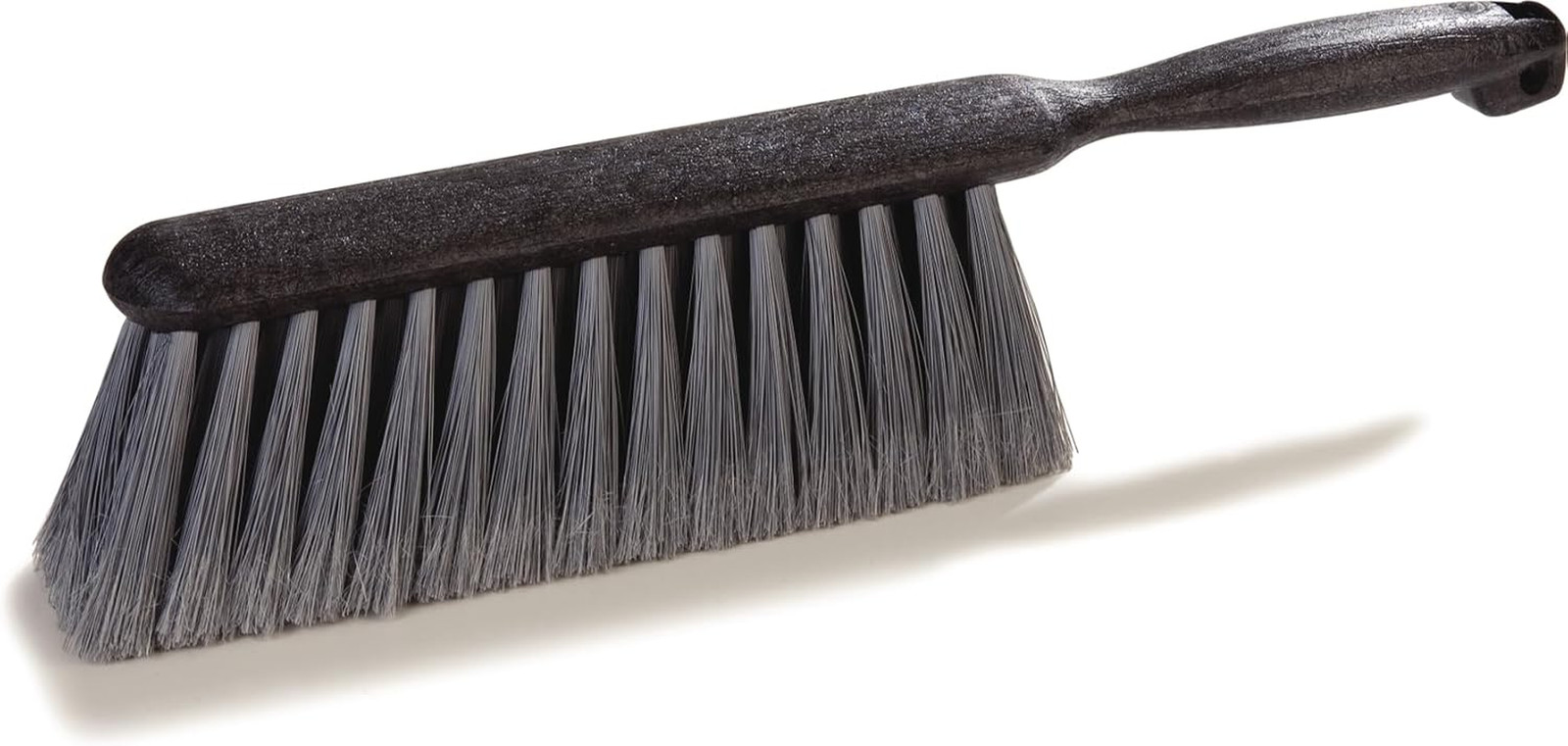 Flo-Pac Counter Brush, Bench Brush, Dustpan Brush with Flagged Bristles for Coun