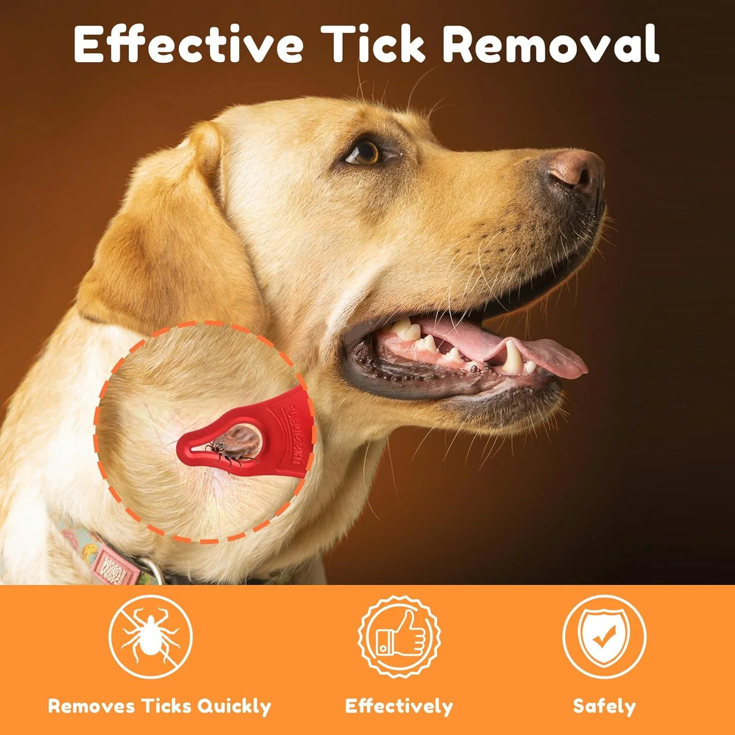 3 Pack Portable Tick Removal Tools Tick Remover Tools for Dogs Pets and Humans