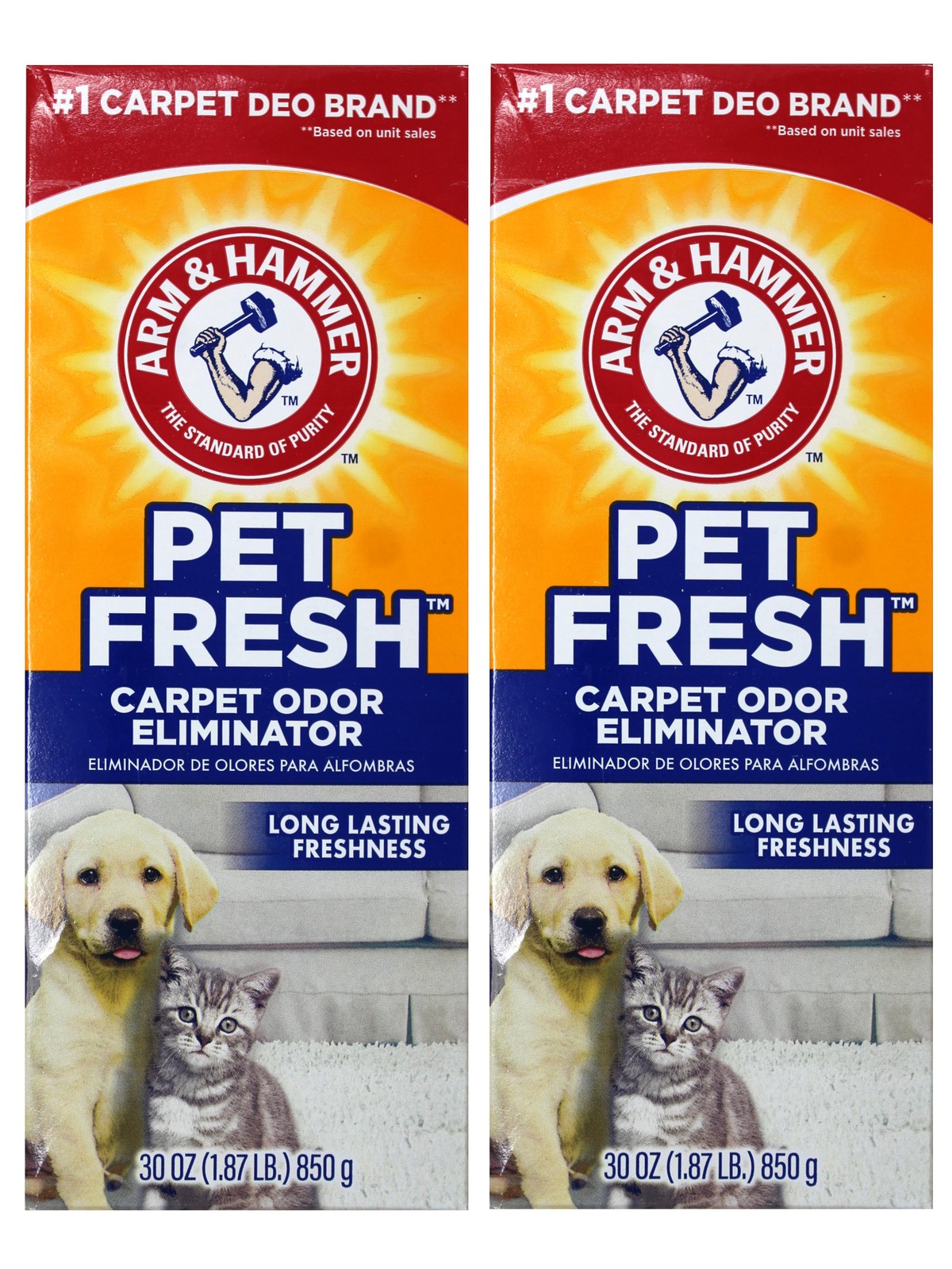 Arm & Hammer Pet Fresh Carpet Odor Eliminator 30 oz Freshness (Pack of 2)