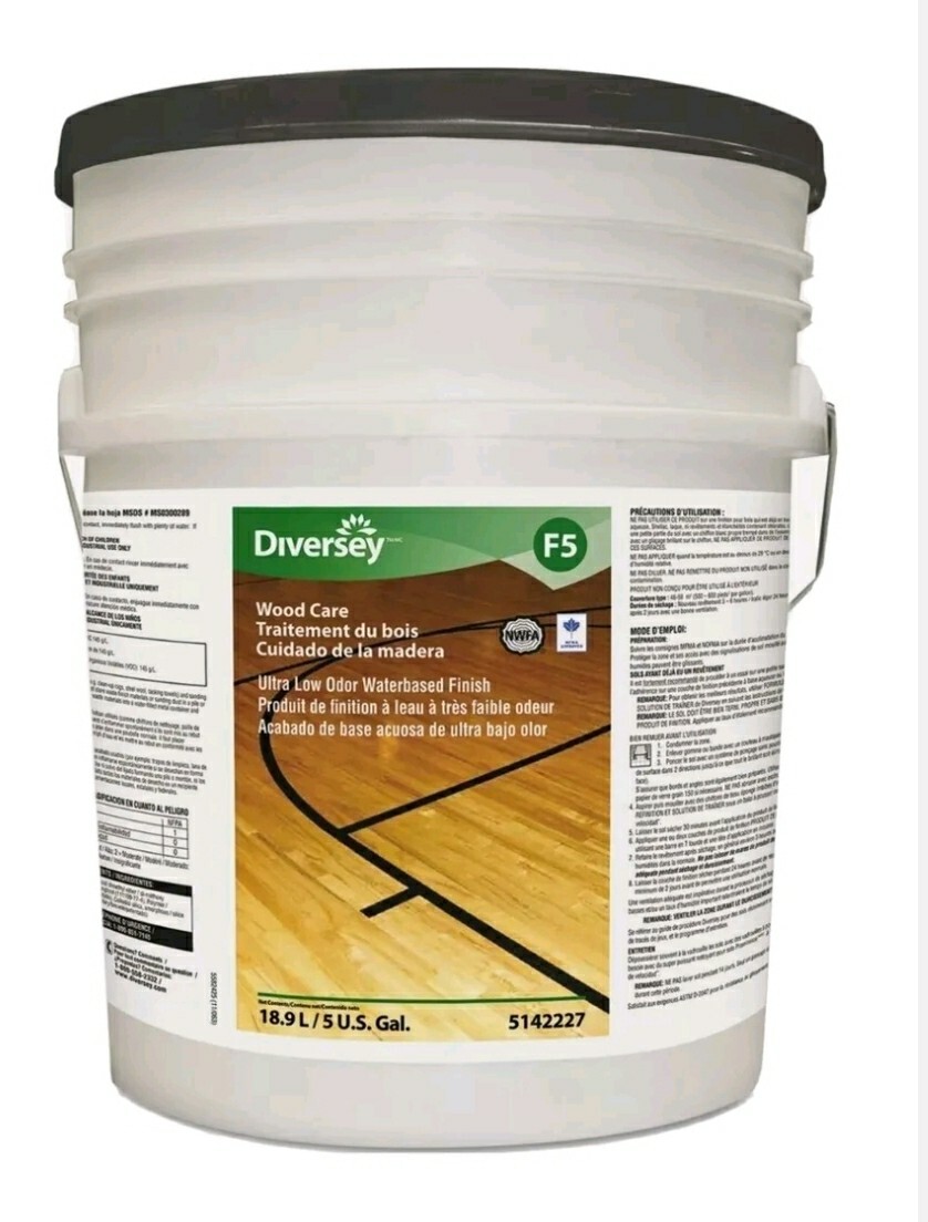 Diversey Ultra Low Odor Waterbased Floor Finish Liquid 5 gal. Pail 5142227