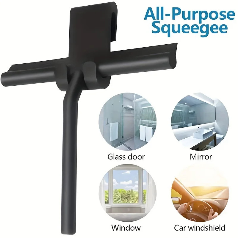 1Pc, Handheld Shower Squeegee, Glass Wiper, Household Cleaning Squeegee, Water R
