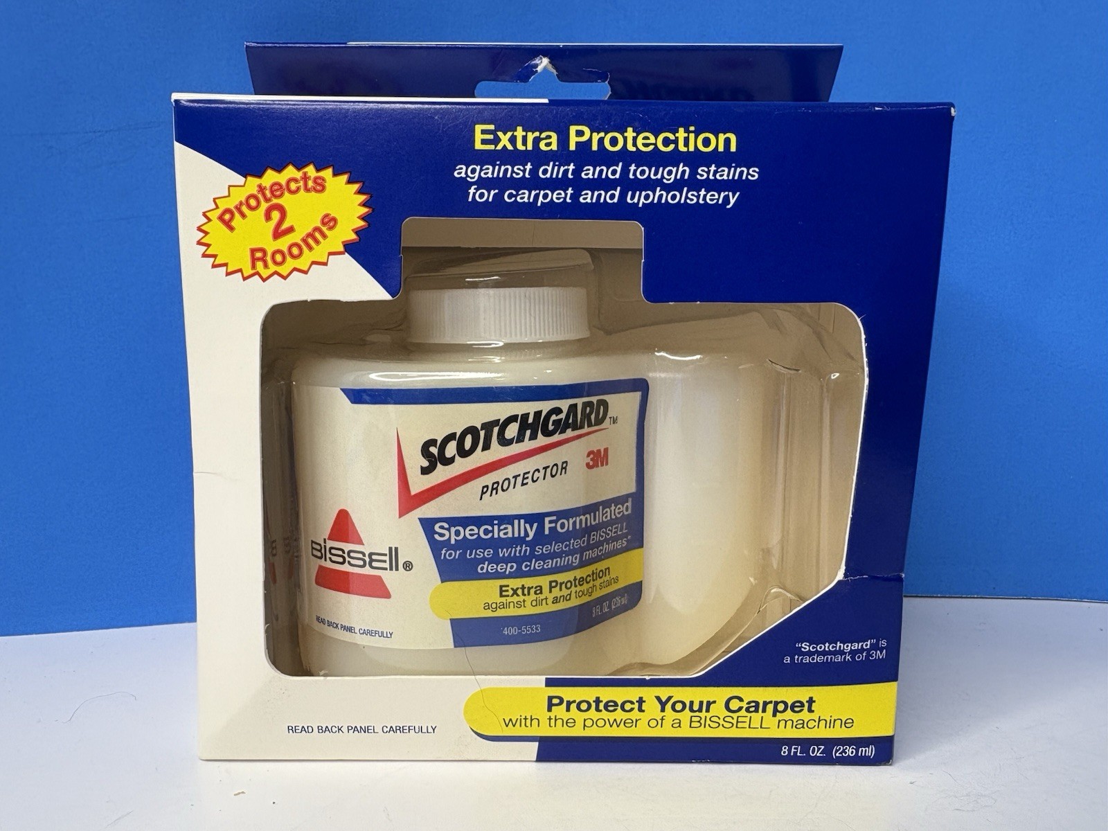 New Sealed Scotch Guard Extra Protection Formula 8 fl oz. Bissell Carpet Clean