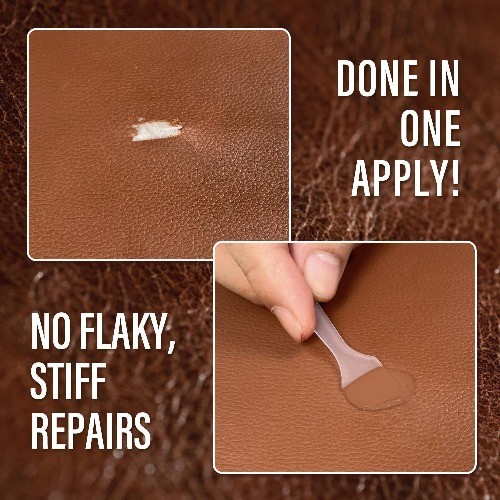 Leather Repair Kit for Furniture, Vinyl and Leather Repair Kit fo Color: Brown