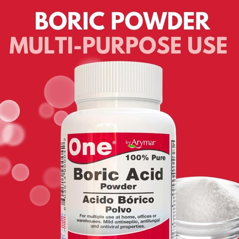 Pure 100% Boric Powder, Multipurpose Household Freshener/Cleaner, MADE IN USA