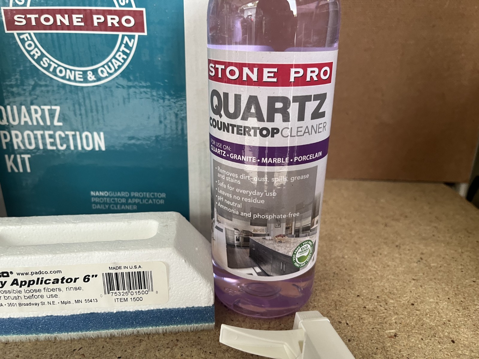 Stone Pro Quartz Nanoguard Protection Kit for Quartz & Engineered Stone Sealer