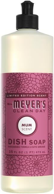 Mrs. Meyer’s Limited Edition Clean Day Dish Soap Mum or Acorn Spice Scent 16floz