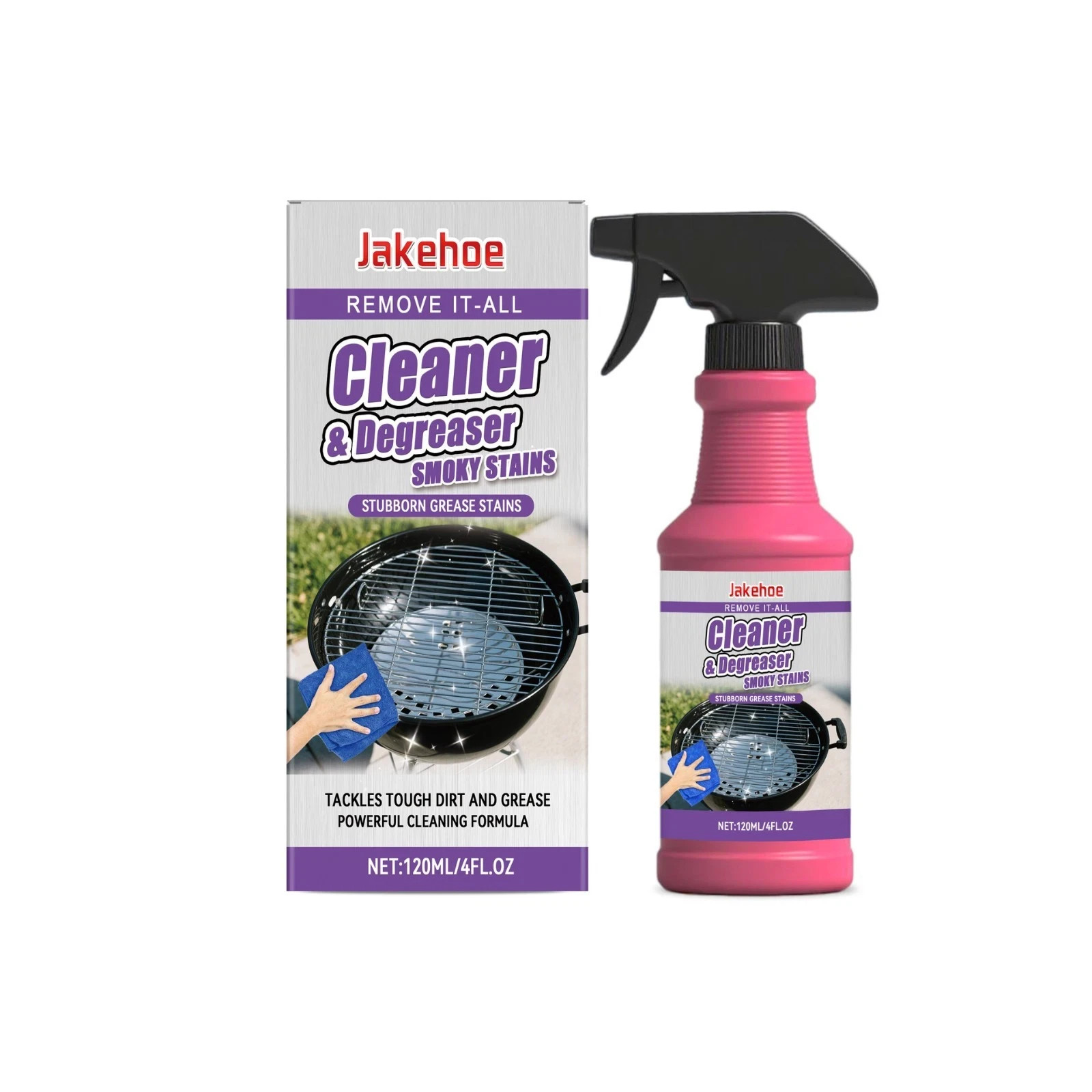 Heavy Duty Grill Degreaser Spray, Fast-Acting BBQ Cleaner for Outdoor GrillsView
