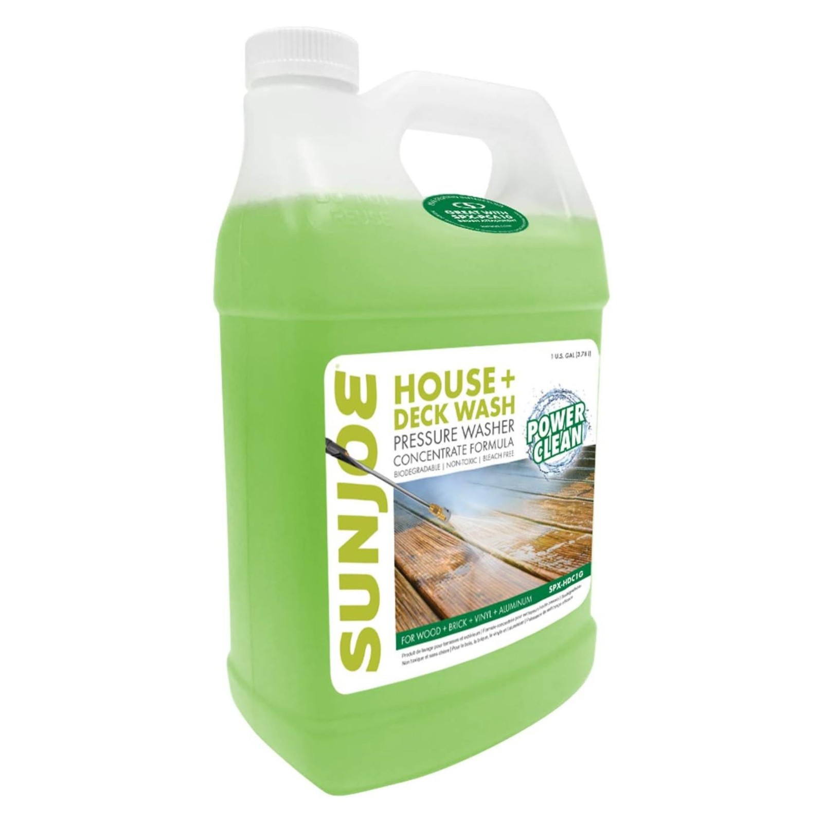 Sun Joe House and Deck All-Purpose Pressure Washer Concentrated Cleaner, HDC1G