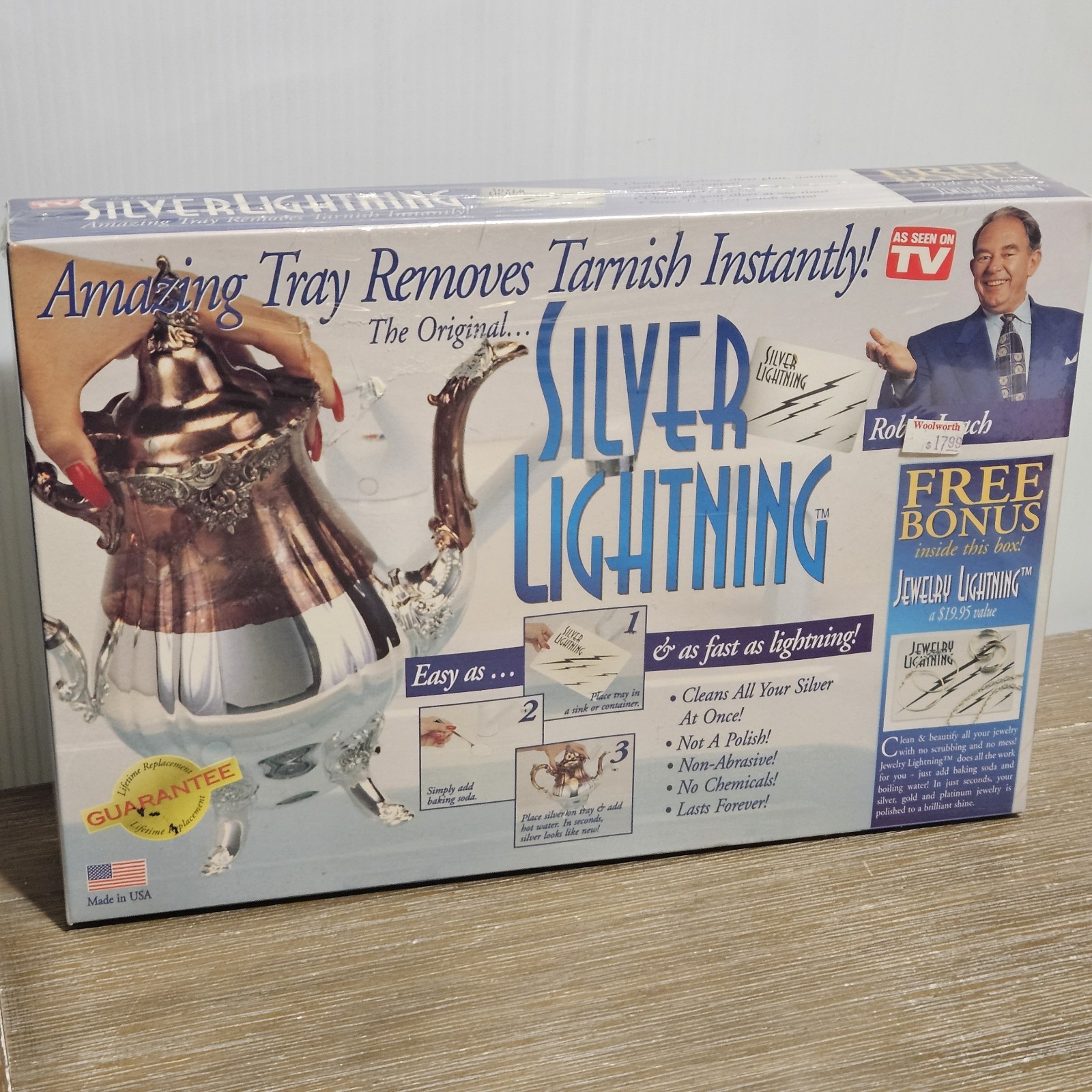 Silver Lightning Jewelry Cleaner Tarnish Remover As Seen on TV Gold Copper Steel