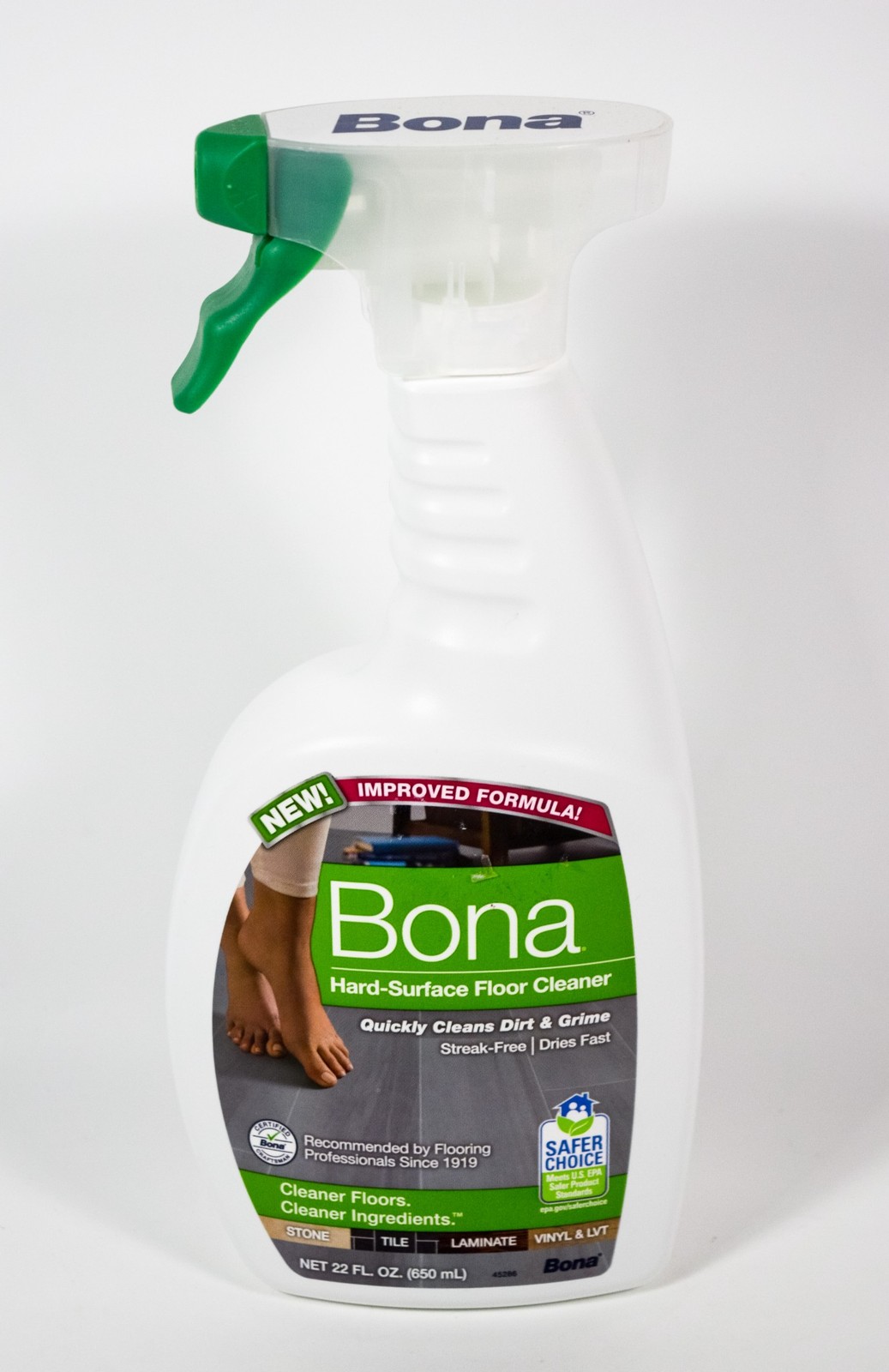 1 Bona Hard-Surface Floor Cleaner Spray Quick and Easy Cleaning 22 fl oz bottle