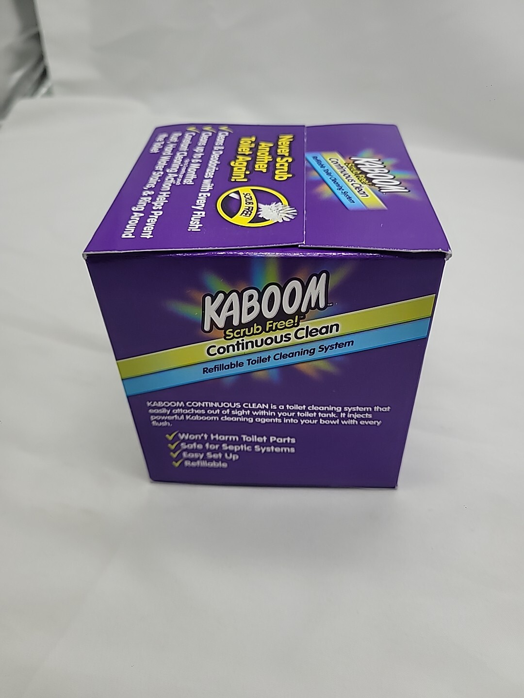 Kaboom Scrub Free! Toilet Bowl Cleaner System with 2 Refills brand new sealed