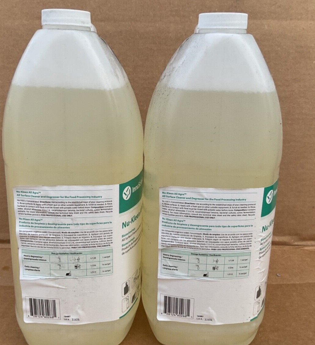 INNUSCIENCE 16487 Nu-Kleen All Agro 4L odor less All-Purpose Cleaner (Pack of 2)