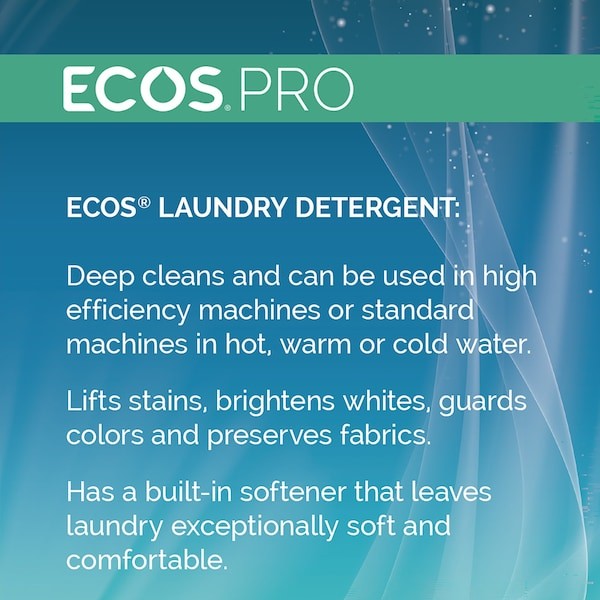Ecos Pro Pl9764/05 Laundry Detergent, High Efficiency, Liquid, Bucket, 5 Gal,