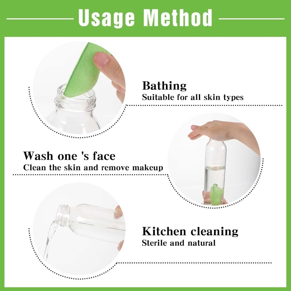 Magic Beans Bottle Cleaning Sponge Reusable Heat Resistant Scrubber for Small