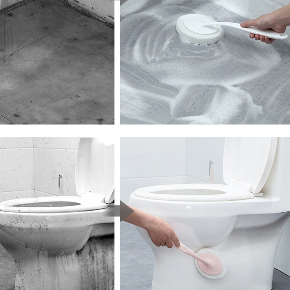 Long Handle Sponge Scrubber for Bathrooms Walls Tile Floors and Bathtubs