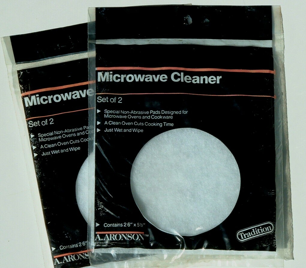Set Of 2 Packs Aronson Microwave Cleaner Pads Cloth Special Non Abrasive 4pcs