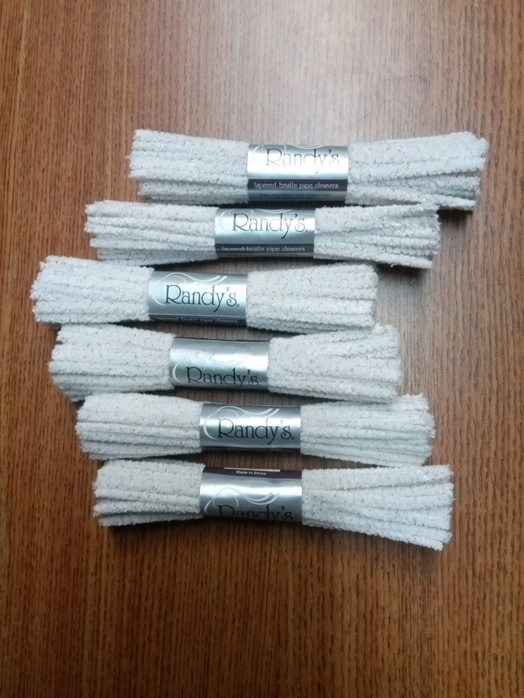 6 Bundles 44 Count Randy’s Tapered Soft Cleaners