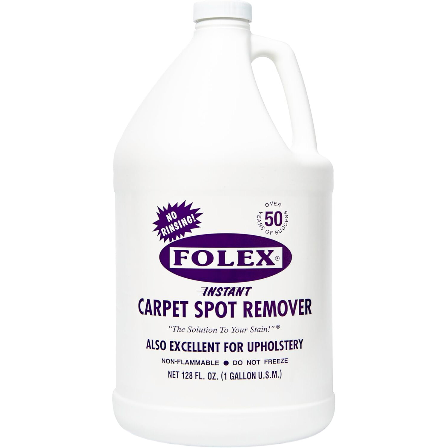 Folex Instant Carpet Spot Remover – 128 oz – Removes Pet Accidents, Grease, Wine