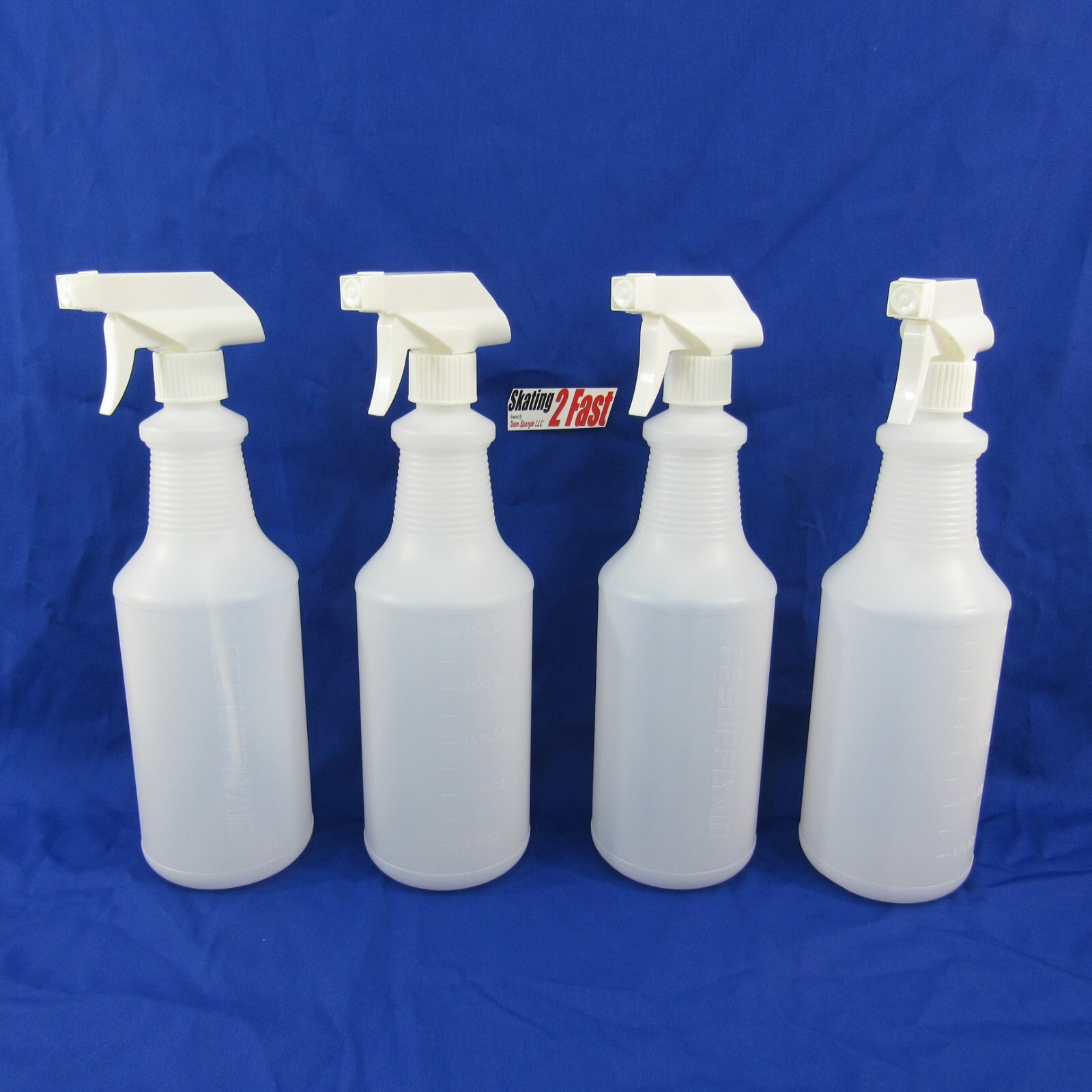 4-Pack Spray Bottles 32 Oz All-Purpose leakproof SupplyAID Plastic HDPE