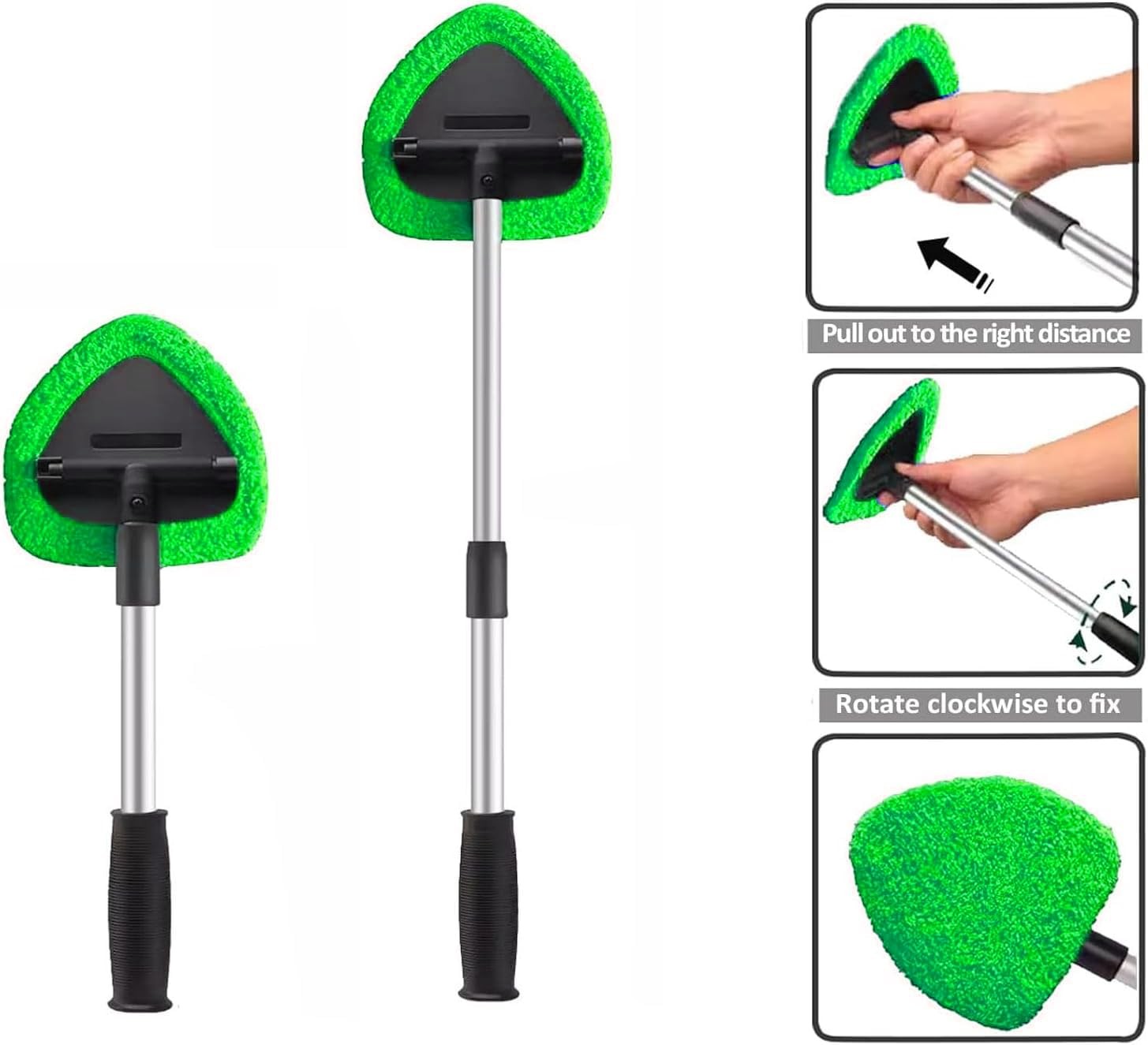 Car Windshield Cleaner Tool Bonnets,Microfiber Cleaning Cloth for Windshield Cle