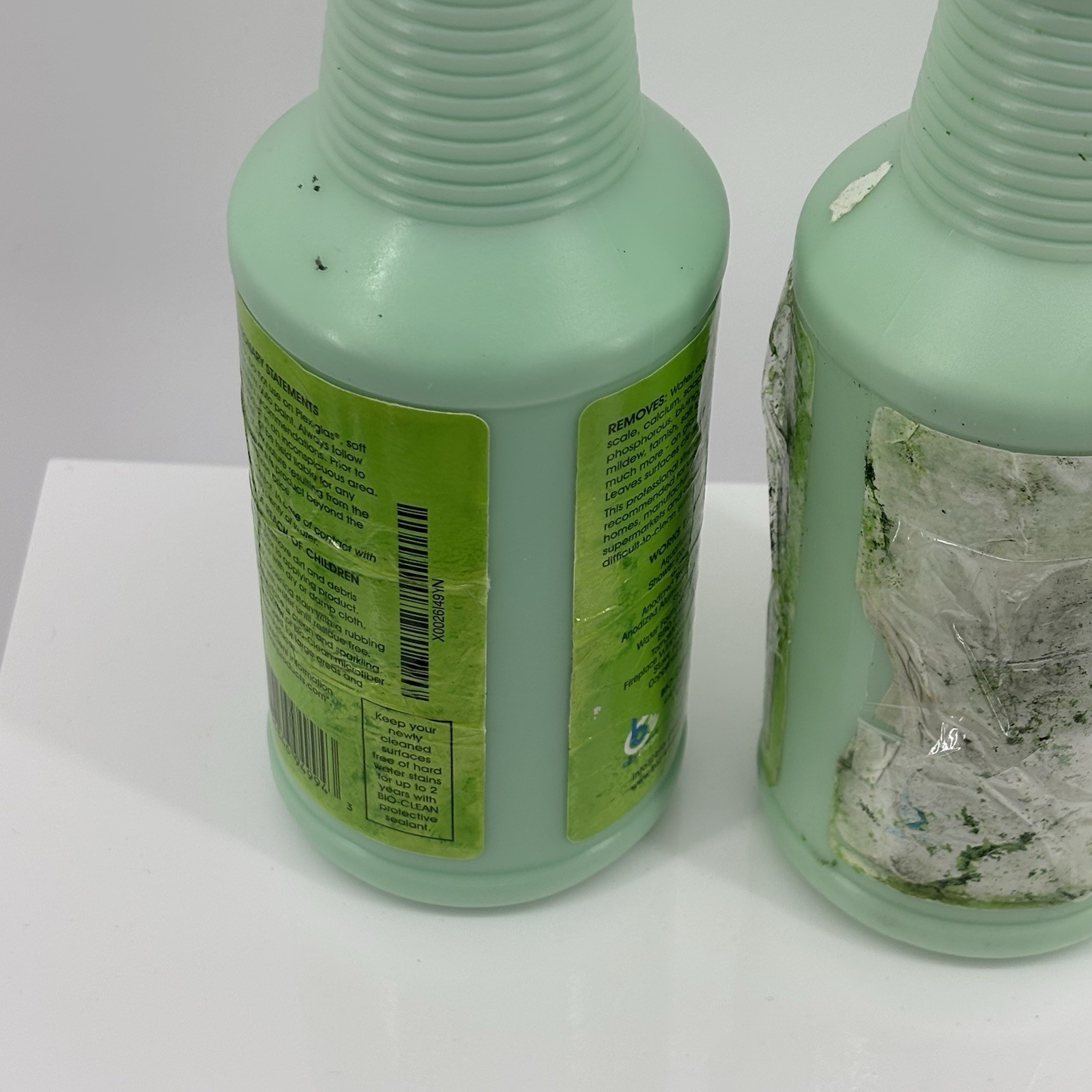 2 Bio-Clean Hard Water Stain Remover 20.3 oz New Unused Damaged Labels & Lids