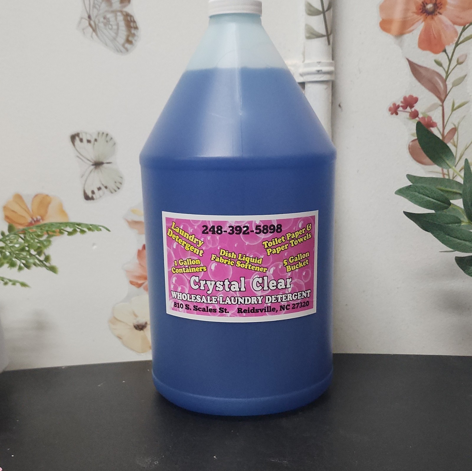 Crystal Clear Laundry Detergent Liquid – 1 Gallon /LIKE TIDE/ BIOGRADABLE