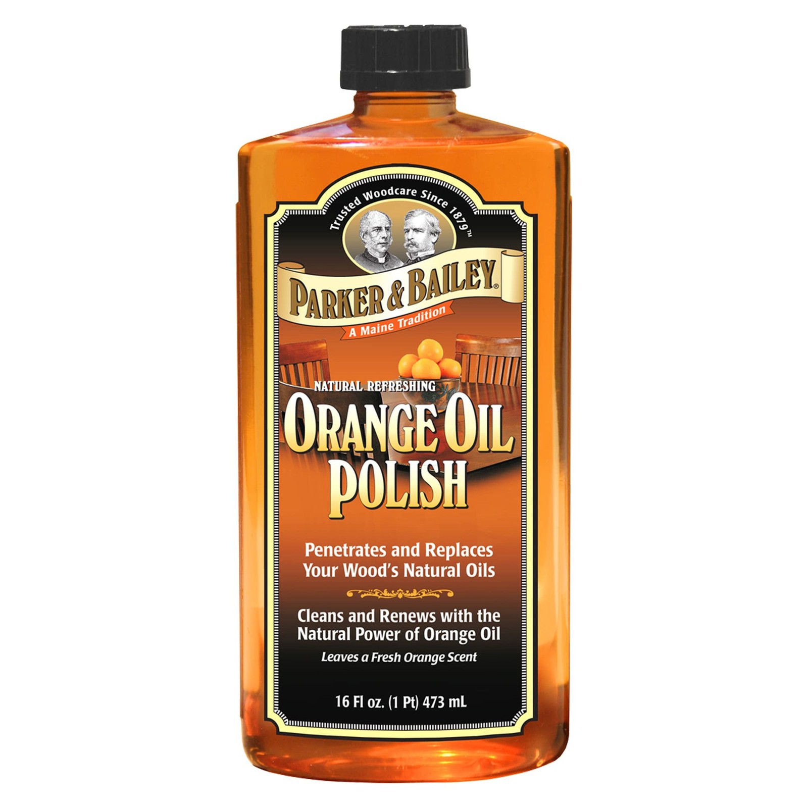 Orange Oil Polish, Natural Orange Scented Furniture Cleaner & Wood Table Clea…