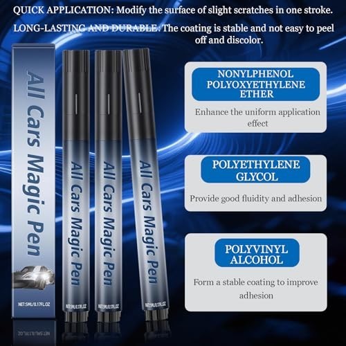 3Pcs Magic Scratch Removal Pen for Cars – Quick Fix for Scratches & Paint Damage