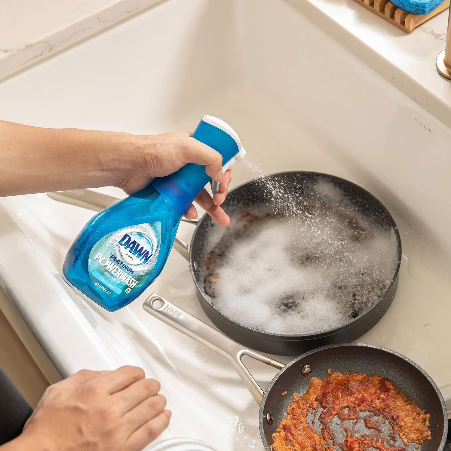 Dawn Platinum Plus Powerwash Dish Spray Set Fresh Scent 1 Bottle +2 Refills 64.5