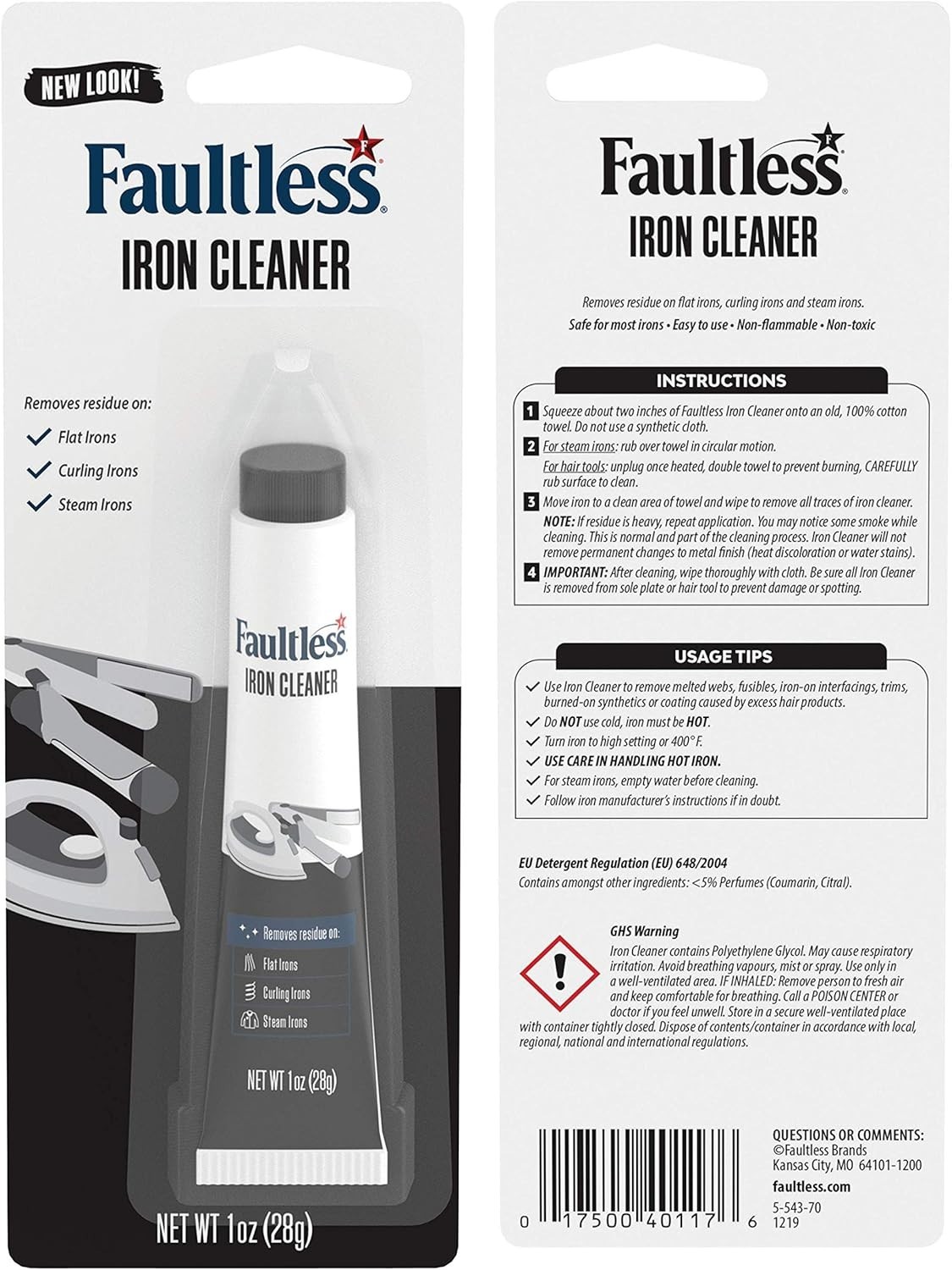 Quick Action Non-Toxic Iron Cleaner – 4 Pack for Strong Fabric & Starch Removal