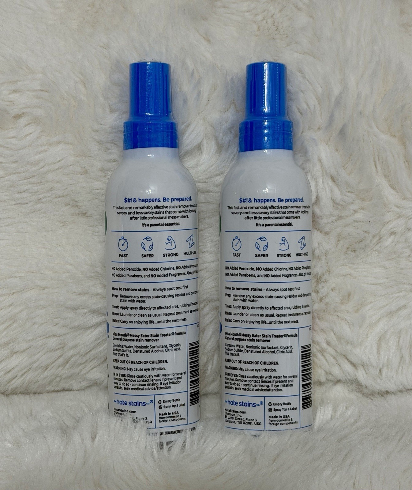 2 Pack- New The Hate Stains Miss Mouth’s Messy Eater Stain Treater – 4oz