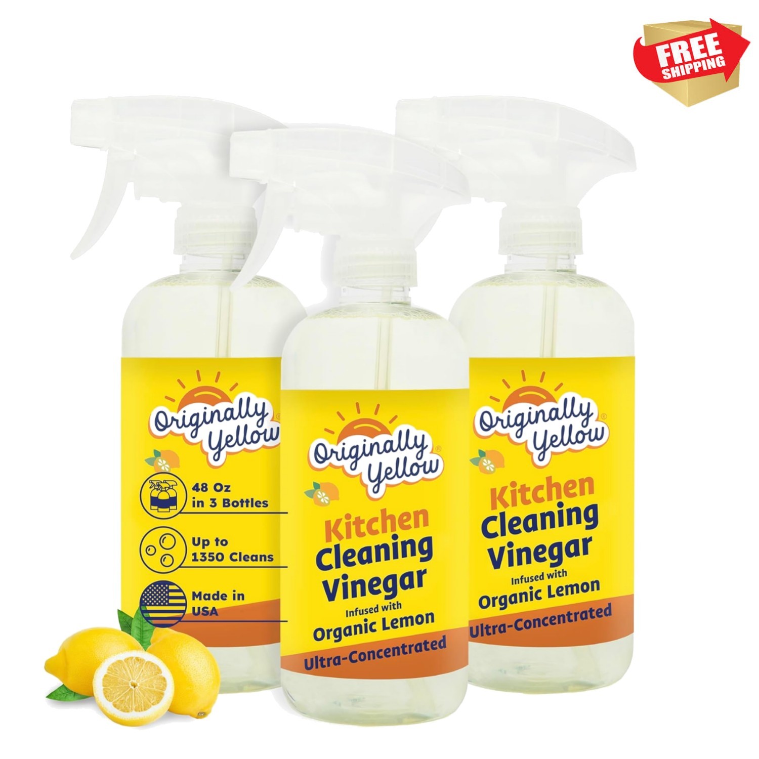 Plant-Based Kitchen Cleaner | Powered by Natural Vinegar & Infused with Organ…
