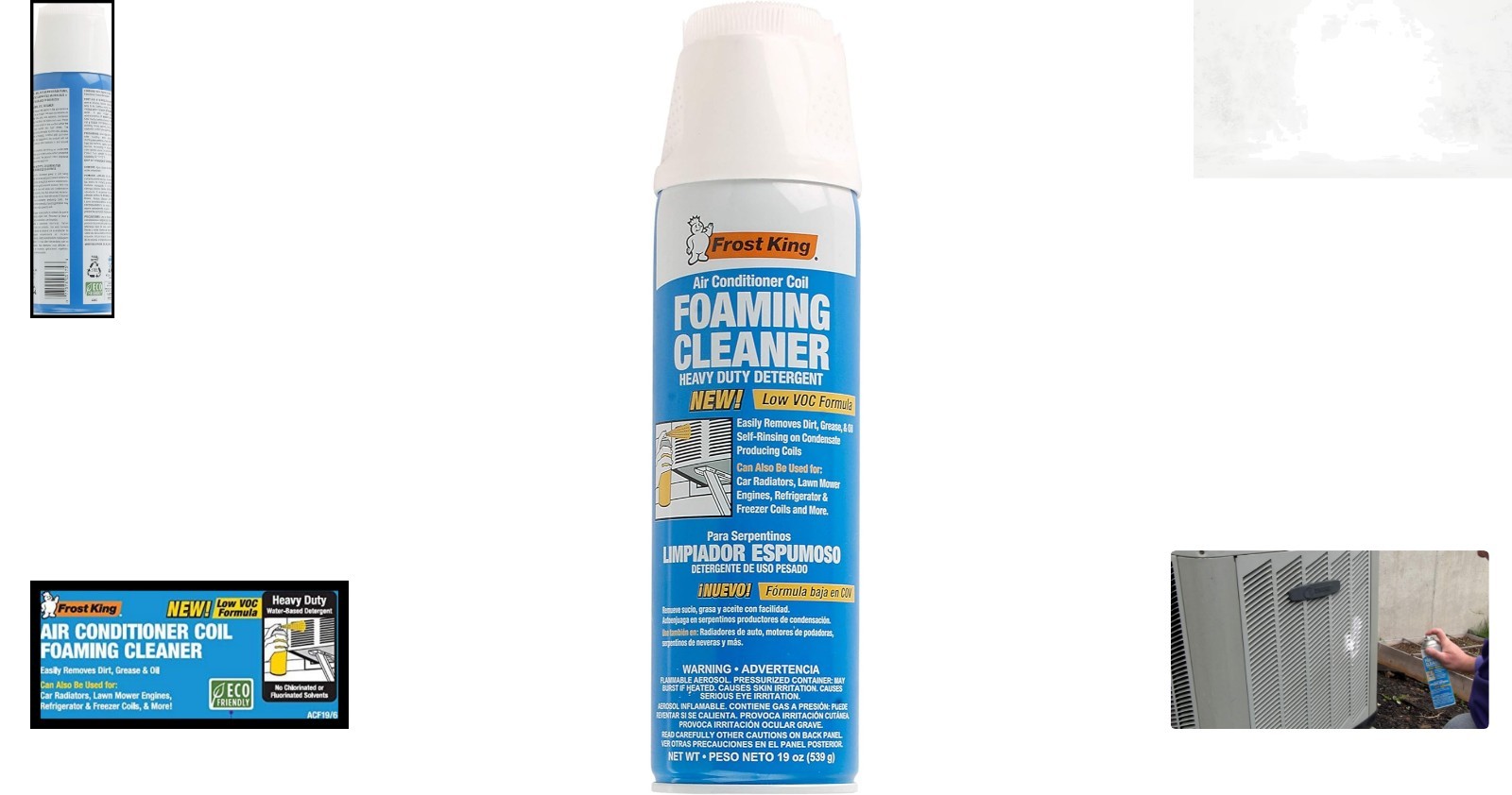 19oz Foam Coil Cleaner – Heavy-Duty, Self-Rinsing, Fresh Lemon Odor