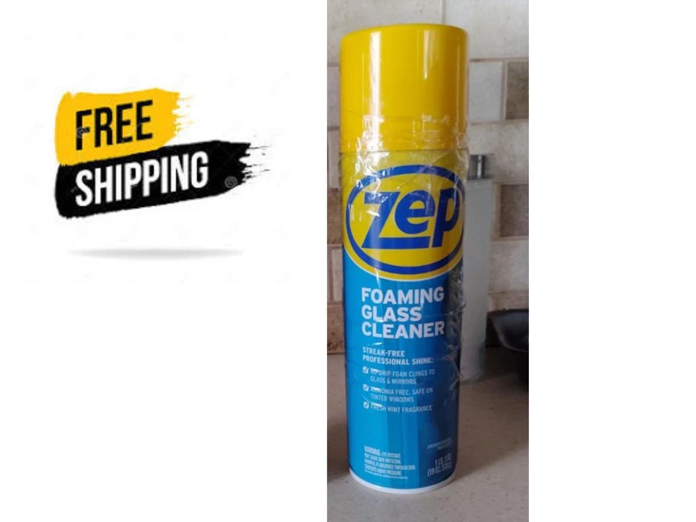Zep ZUFGC24 Foaming Glass Cleaner 19 Oz – Professional Streak Free Window & Mirr