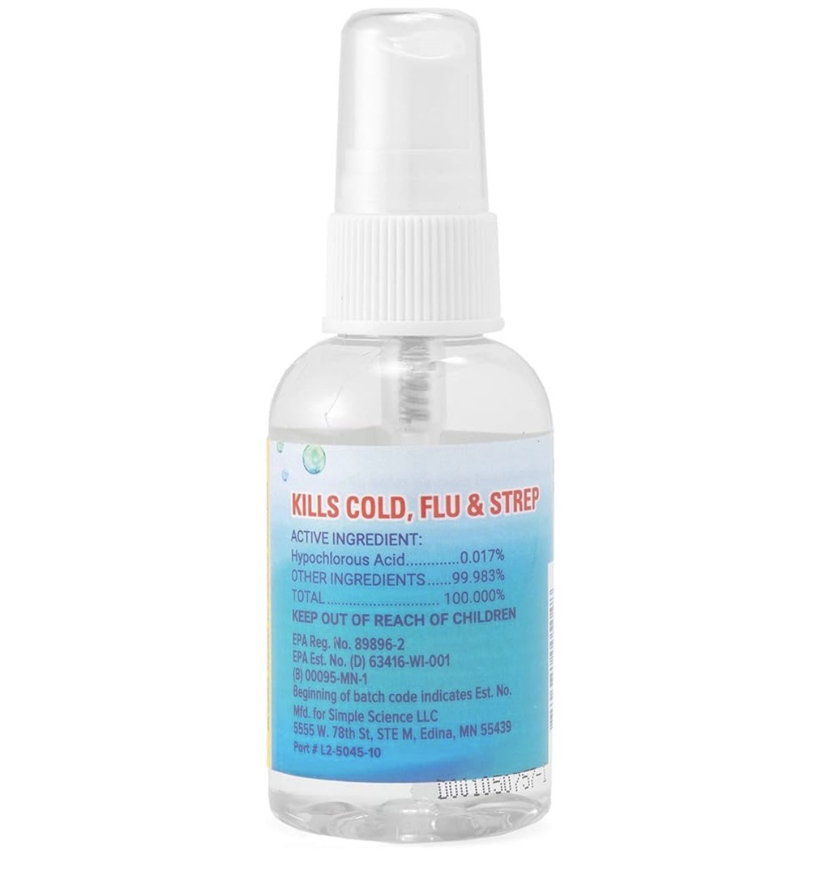 Skin & Hand Cleanser, 2 Ounce Spray Bottle () -Safe