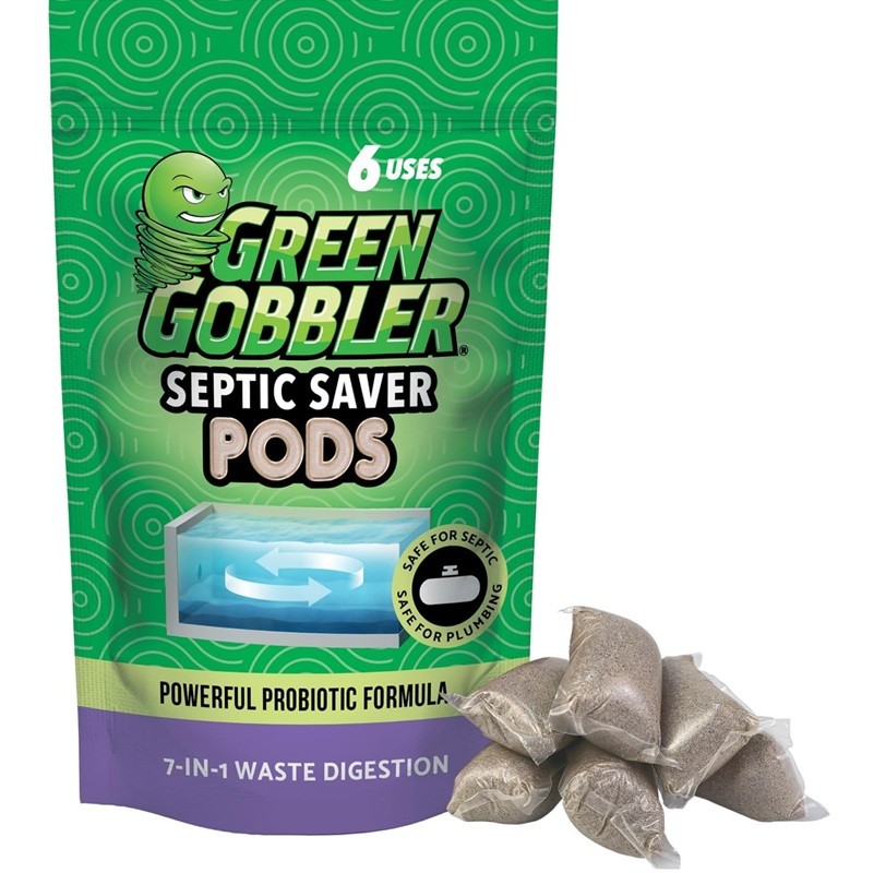 Green Gobbler SEPTIC SAVER Treatment Digestive Enzyme Septic Tank 6 Month Supply