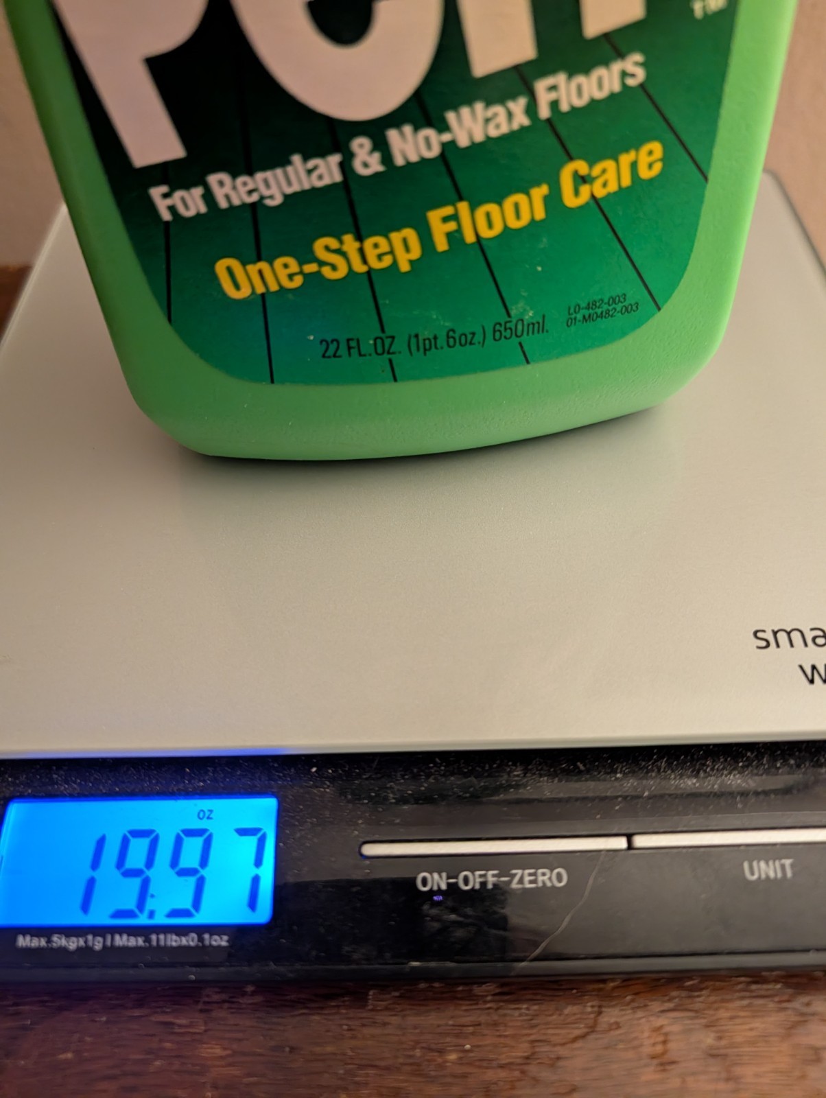 Perk One Step Floor Care Regular And No Wax Floor 22 Oz Vintage Green Bottle 90s