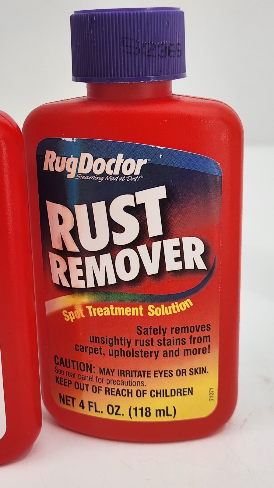 Lot of 4 Rug Doctor Spot Treatment Set Wax Red Rust Gum Remover Small Bottles