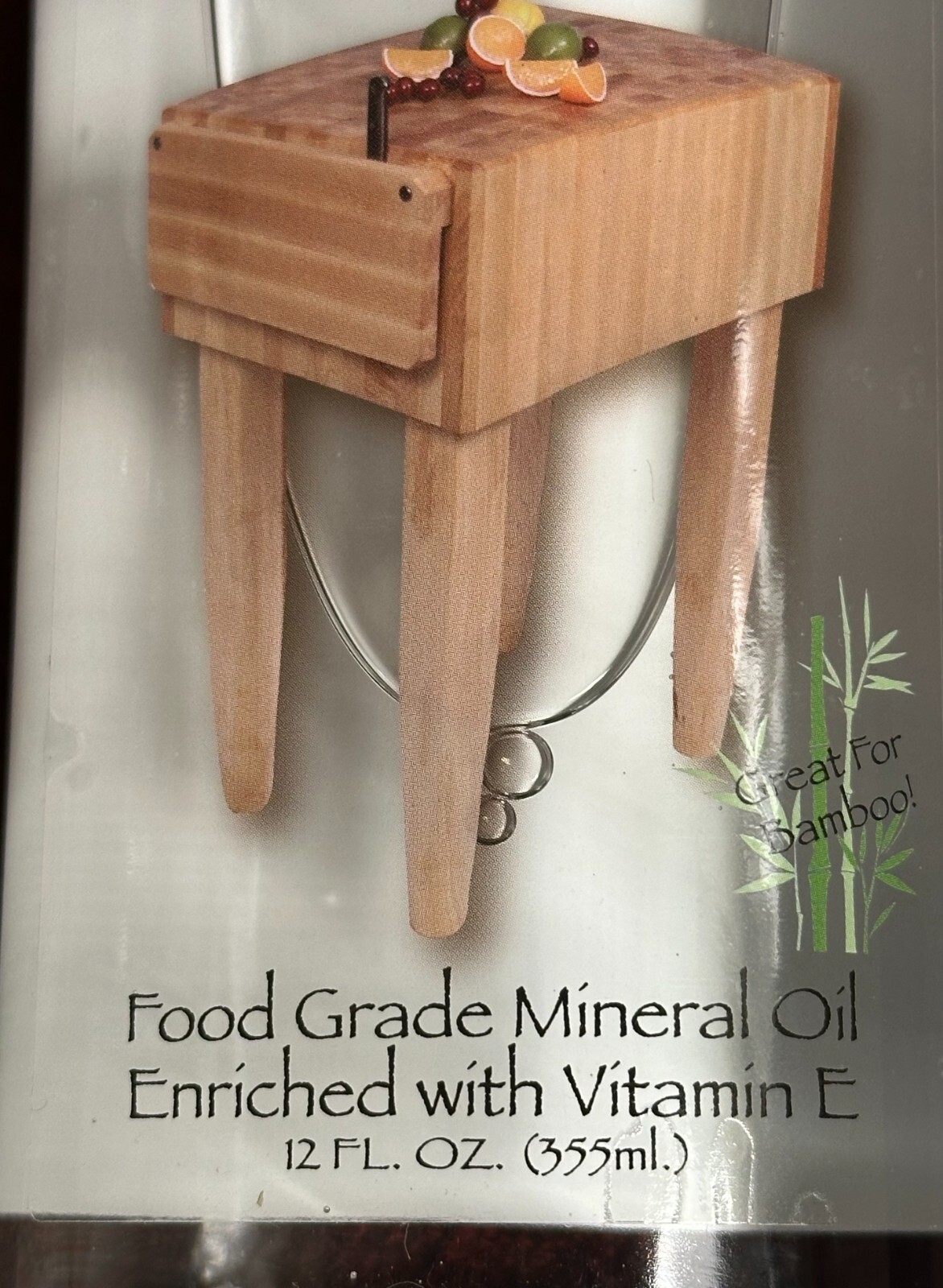 HOWARD Wood Bamboo Butcher Block CUTTING BOARD CONDITION OIL ~Food Grade Mineral