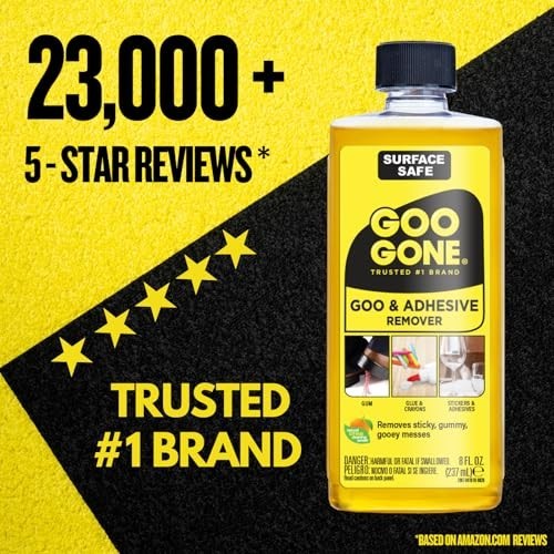 Adhesive Remover 8 oz Liquid Sticker Label Tape Decal Glue Goo Cleaner