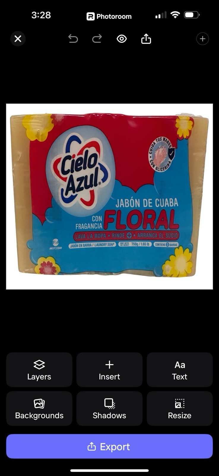 2 x 5 Packs Jabón Cuaba Cielo Azul Floral Scent