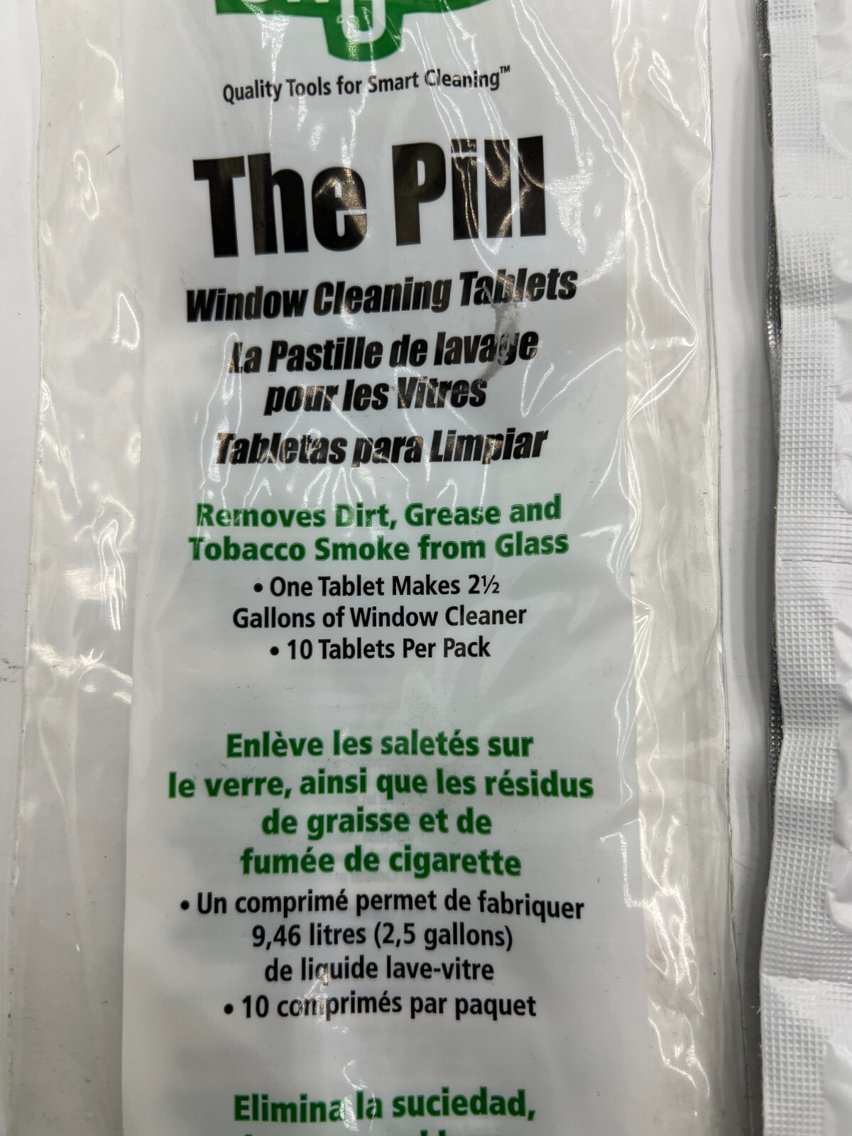 (QTY 20) Unger PL100 Pill Window Cleaning Tablet For Dirt Grease Smoke Glass