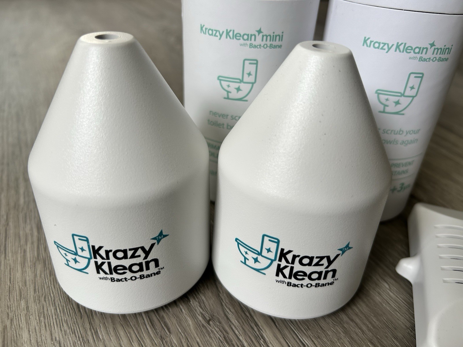 2 Krazy Klean Pro + 2 Mini Booster Automatic Toilet Tank Water Cleaner Treatment