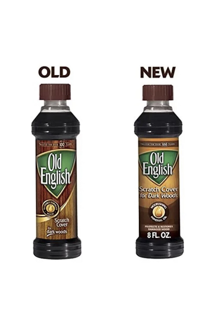 Old English 75144 Scratch Cover For Dark Woods, 8oz Bottle, Wood Polish