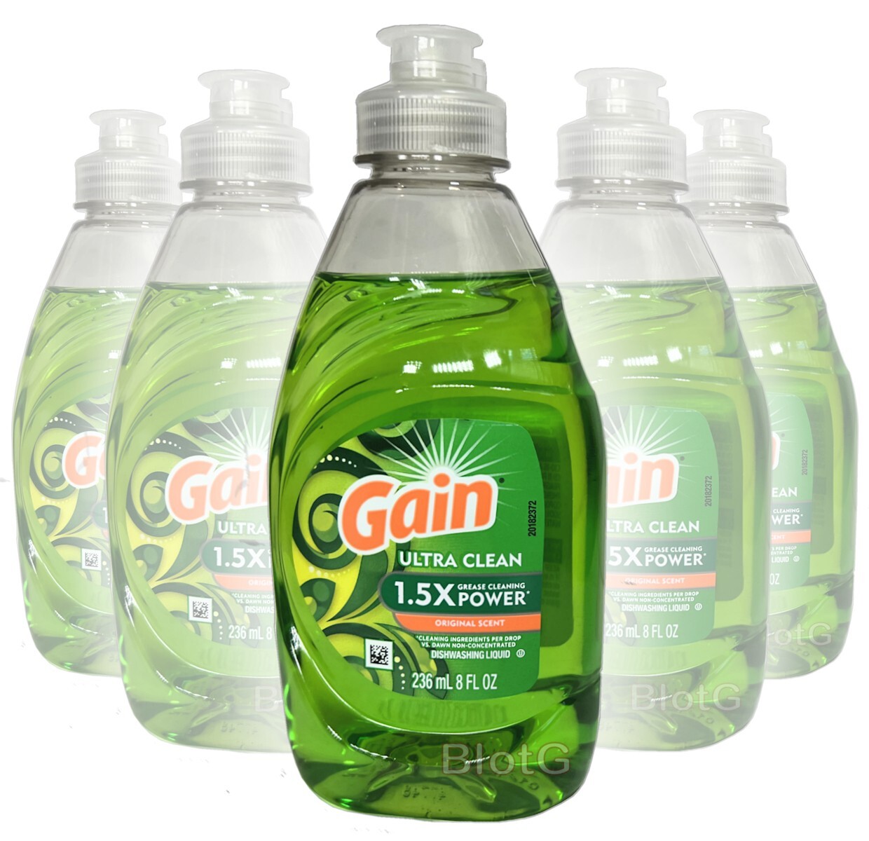 GAIN Ultra Clean Dishwashing Liquid Soap Grease Cleaner Dish Washer Sale 8oz USA