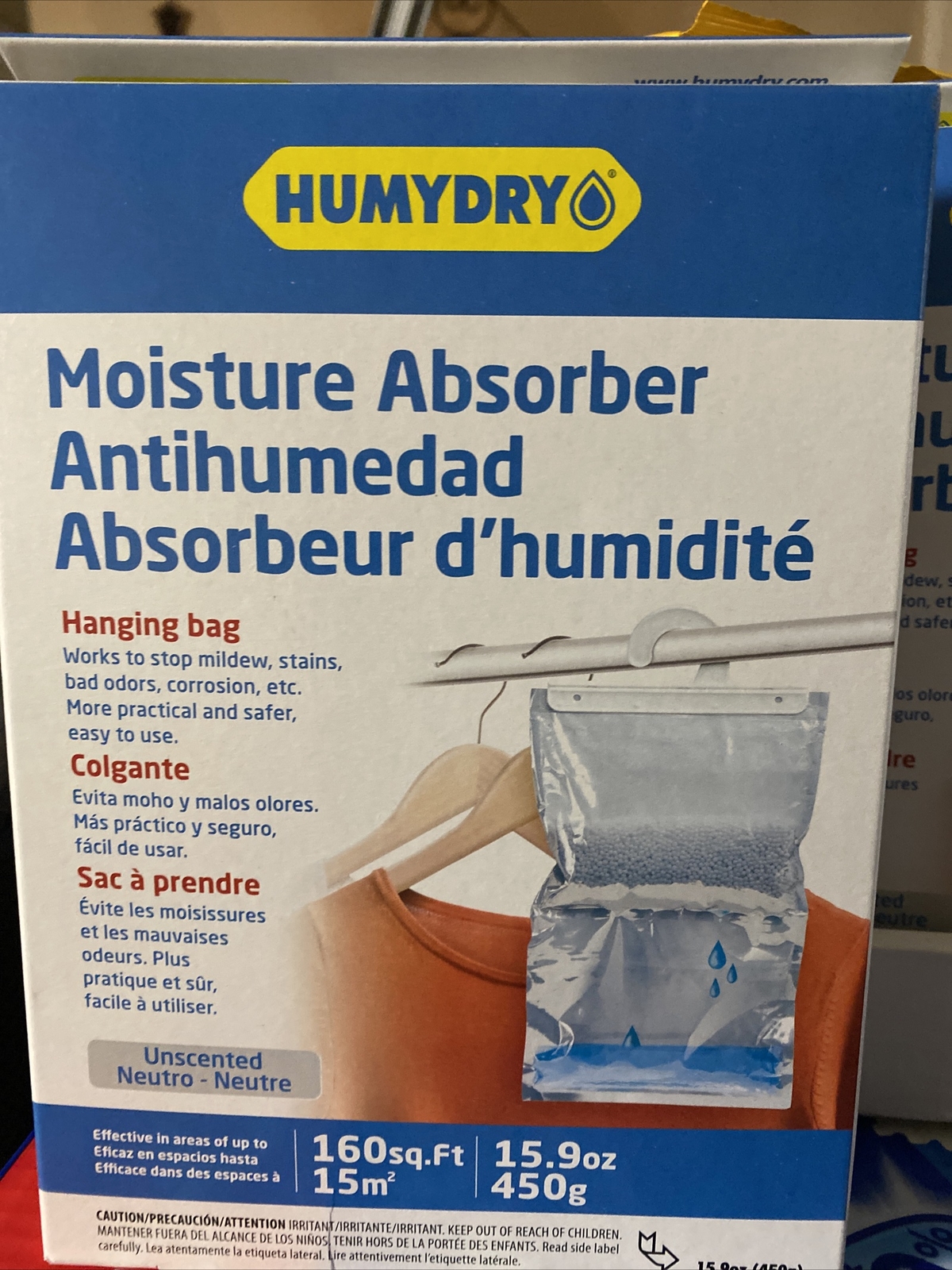 HUMYDRY USA40600C12 Natural Hanging Recyclable Moisture Absorber 15.9 oz.