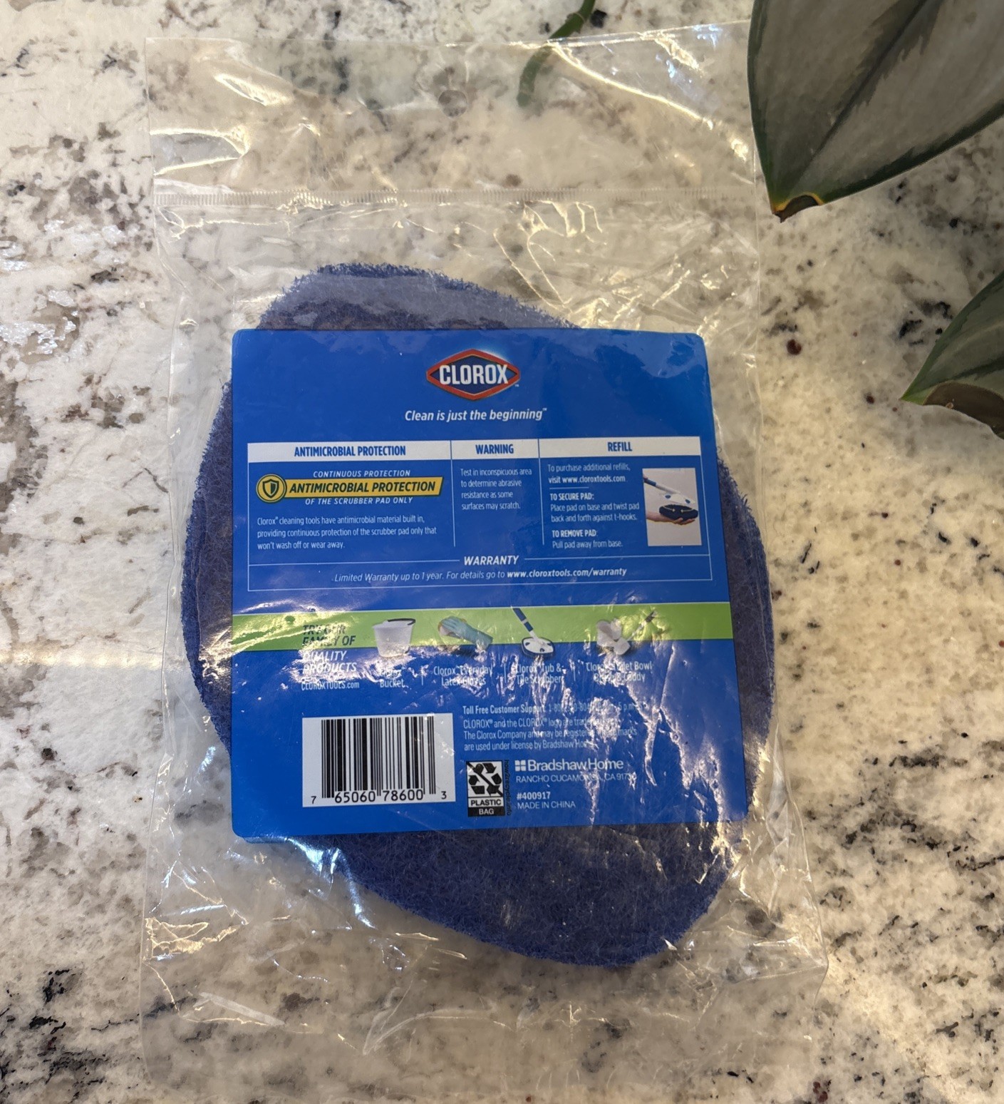 Clorox Tub and Tile Scrubber Refill Only New Shower Cleaning Antimicrobial 78600