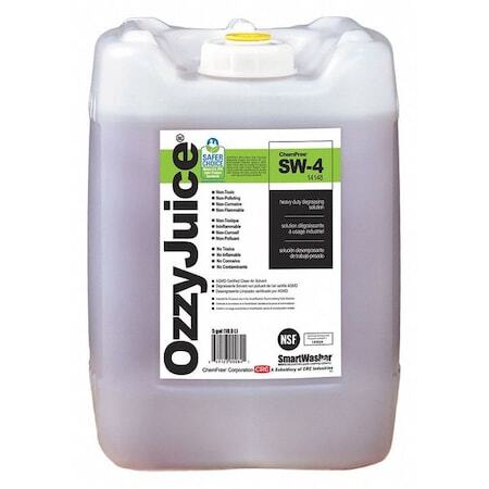 Smartwasher 14148 Cleaning Solution, Ozzy Juice, Industrial Grade, Sw-4, 5 Gal,